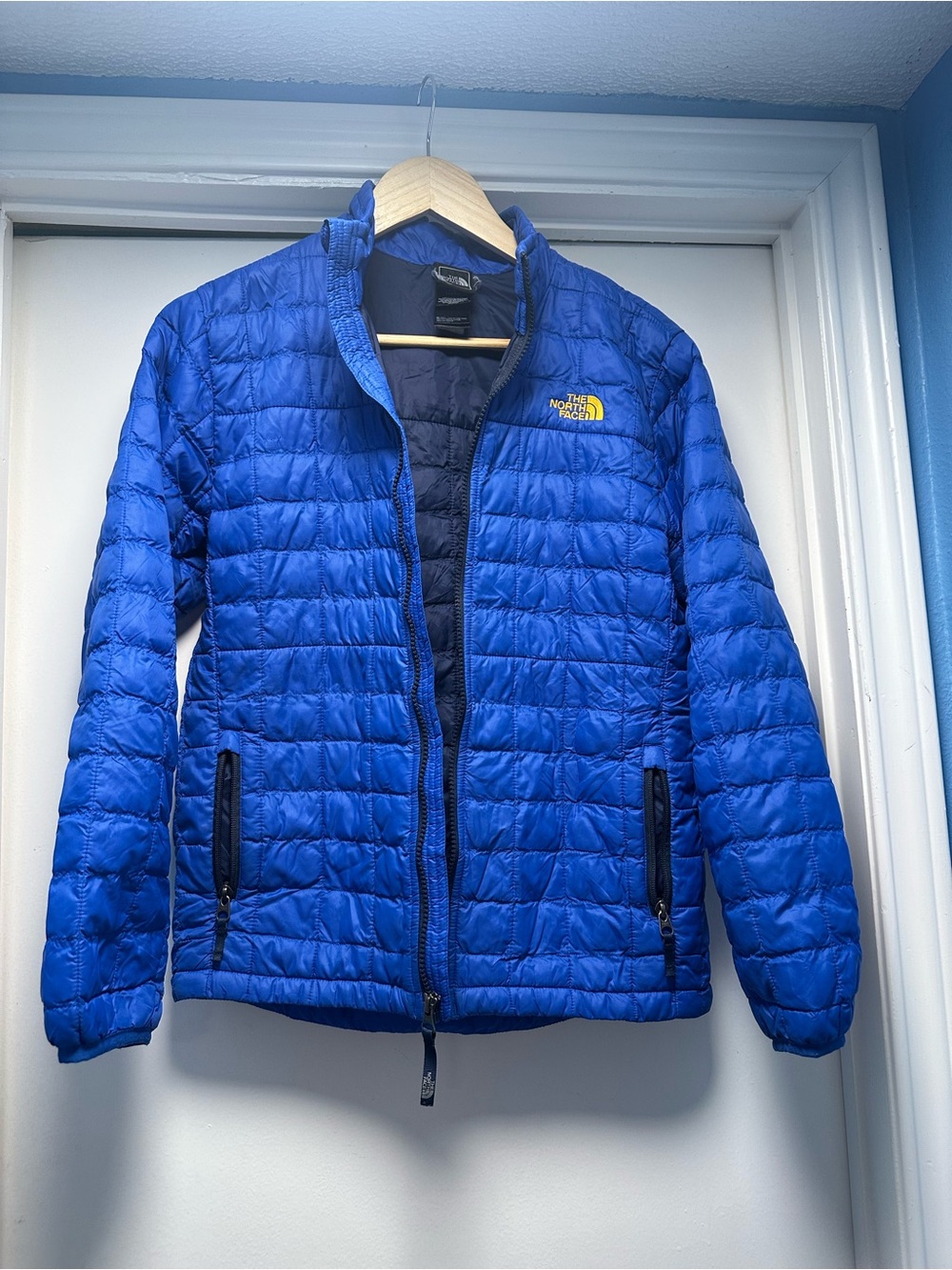 The North Face Men's Royal Blue Quilted Puffer Jacket